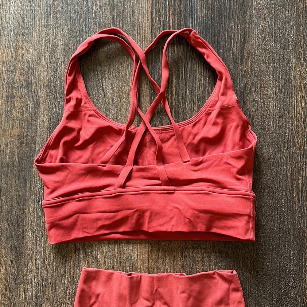 Third Love Red Orange Workout Set - Picture 3 of 3